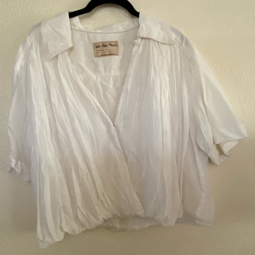 We The Free White Blouse